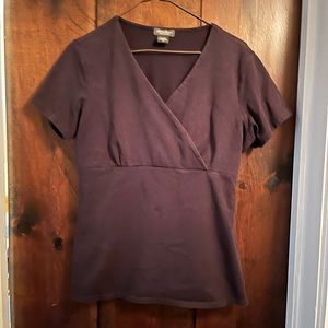 Stretchy black Eddie Bauer top.